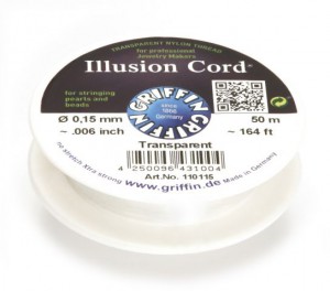 GRIFFIN IIlusion Cord Прозрачная нейлоновая нить, 0,15 мм, 50 м, арт.110115